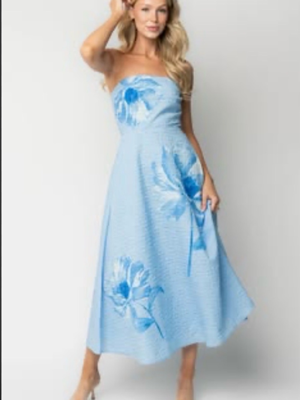 Baltic Born Genesis Strapless Midi Dress Womens Medium